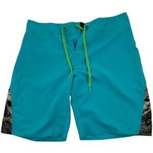 Under Armour Short Men Size 36 Lightweight Hydropeak Surfboard Drawstring Pocket